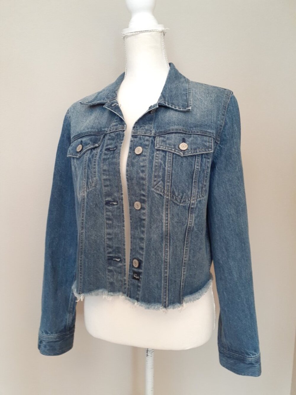 Rails Cropped Denim Jacket